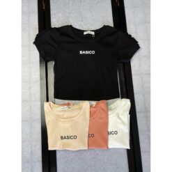 Τοπάκι Crop top κοντομάνικο