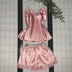 Σετ Σατέν Τοπ και Σορτσάκι Babydoll