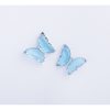 Σκουλαρίκια Ατσάλινα Γαλάζιες Πεταλούδες