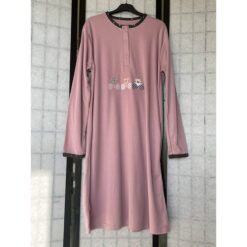 Νυχτικό βαμβακερό Fleece, φαρδιά γραμμή