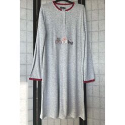 Νυχτικό βαμβακερό Fleece, φαρδιά γραμμή