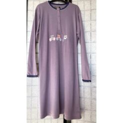 Νυχτικό βαμβακερό Fleece, φαρδιά γραμμή