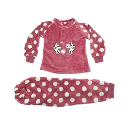 Σετ Παιδικές Πιτζάμες χειμωνιάτικες Fleece για Κορίτσια