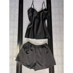 Σετ Σατέν Babydoll Τοπάκι και Σορτσάκι