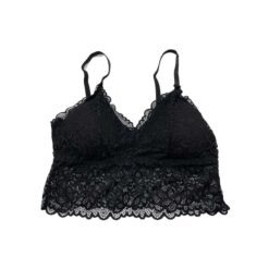 Σουτιέν Bralette Δαντελωτό, Μαύρο