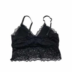 Σουτιέν Bralette Δαντελωτό, Μαύρο