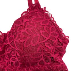 Σουτιέν Bralette Δαντελωτό, Μπορντοκόκκινο