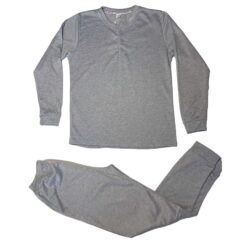 Σετ Ανδρικές Πιτζάμες βαμβακερές Fleece, Γκρι