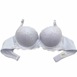 Σουτιέν Push Up Δαντελωτό Cup C, Λευκό