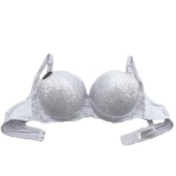 Σουτιέν Push Up Δαντελωτό Cup C, Λευκό