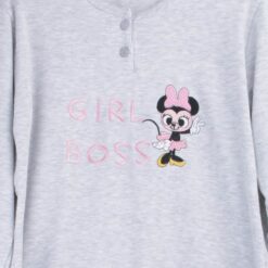 Σετ βαμβακερές Πιτζάμες με λεπτό Fleece, Γκρι