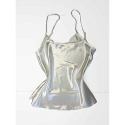 Σετ Σατέν Babydoll, Λευκό