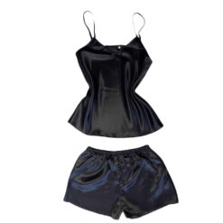 Σετ Σατέν Babydoll, Μαύρο