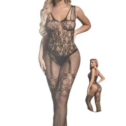 Sexy ολόσωμο αμάνικο Κορμάκι Δίχτυ