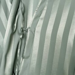 Σατέν Ρόμπα Κιμονό με Ρίγες, Μέντα