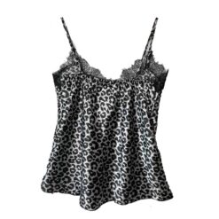 Σετ Σατέν Babydoll, Άνιμαλ Πριντ Γκρι