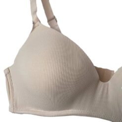 Σουτιέν Microfiber χωρίς Μπανέλα με λεπτή Ενίσχυση Cup C, Μπεζ