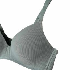 Σουτιέν Microfiber χωρίς Μπανέλα με λεπτή Ενίσχυση Cup C, Χακί