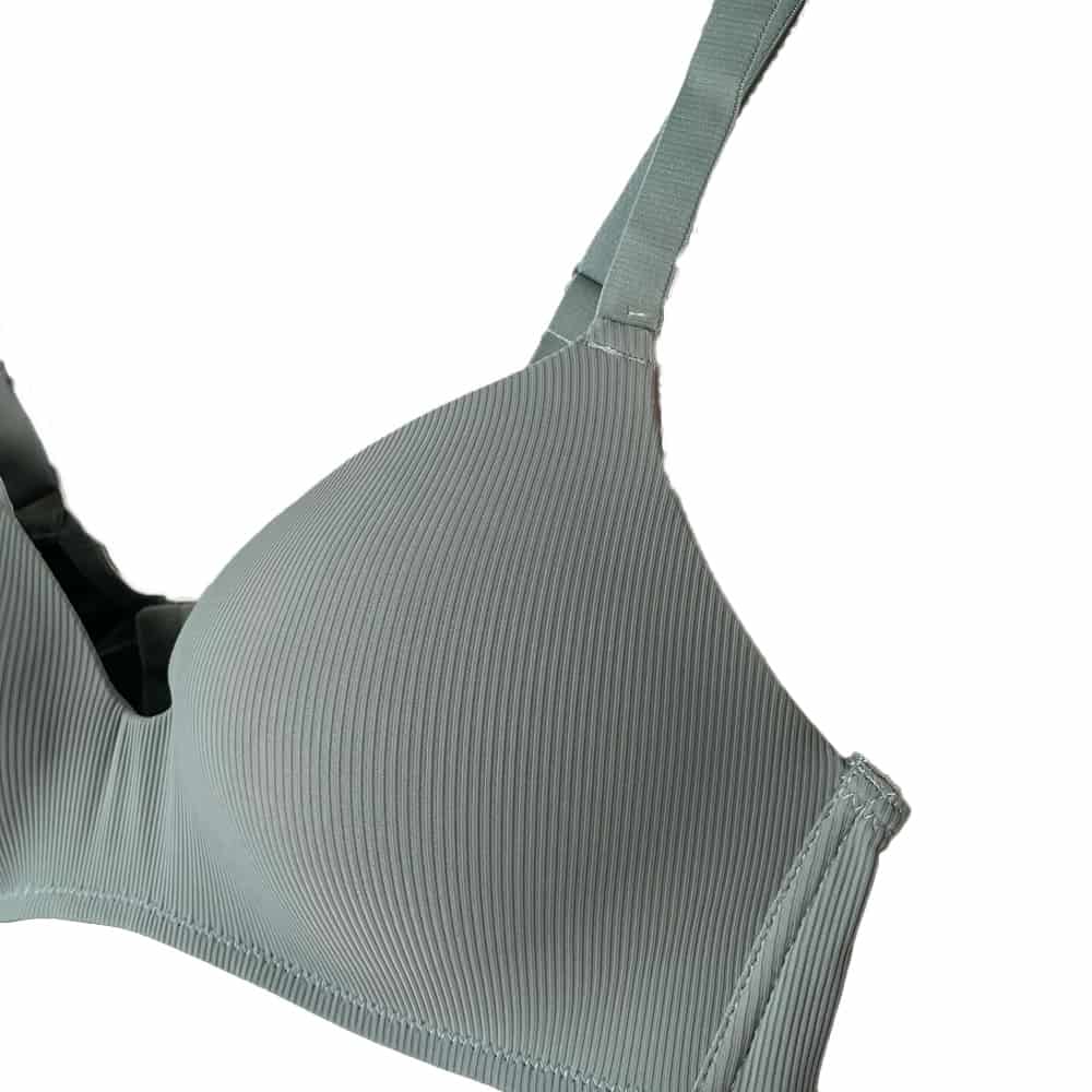 Σουτιέν Microfiber χωρίς Μπανέλα με λεπτή Ενίσχυση Cup C, Χακί