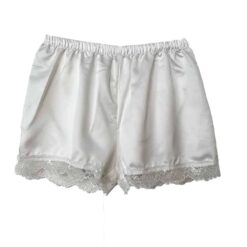 Νυφικό Σετ Σατέν Babydoll με Δαντέλα, Λευκό