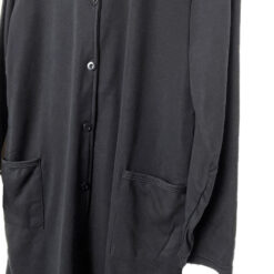 Νυχτικό Βαμβακερό Homewear μακρυμάνικο, Μαύρο
