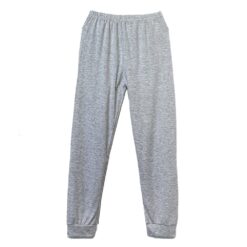 Σετ Πιτζάμες Βαμβακερές Fleece, Μπλούζα και Παντελόνι, Ροζ με Γκρι