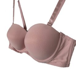 Σουτιέν Push Up με μεγάλη Ενίσχυση και αφαιρούμενες Τιράντες Cup B, Ροζ