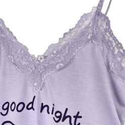 Γυναικείο Σετ Πιτζάμες Babydoll Τοπάκι και Σορτσάκι Good Night Slim Fit, Μωβ