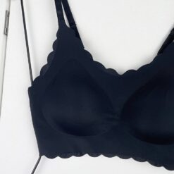 Μπουστάκι Αόρατο Λαστέξ χωρίς Ραφές, Μαύρο