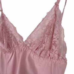 Γυναικείο Σετ Σατέν Babydoll Τοπάκι και ψηλόμεσο Σορτσάκι Slim Fit, Ροζ