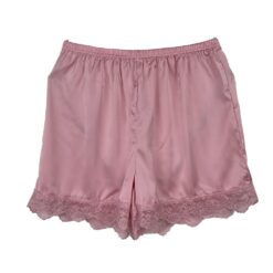 Γυναικείο Σετ Σατέν Babydoll Τοπάκι και ψηλόμεσο Σορτσάκι Slim Fit, Ροζ