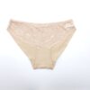 Γυναικείο Βαμβακερό Εσώρουχο Σλιπ με Δαντέλα μπροστά, Μπεζ