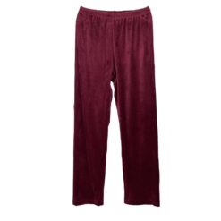 Γυναικείο Σετ Βελούδινες Φόρμες Slim Fit, Μπορντό