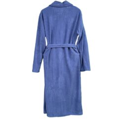 Ανδρική Ρόμπα Polar Fleece με Ζώνη, Εσωτερικά Κορδόνια και Γιακά Regular Fit, Μπλε Yale