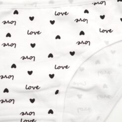 Γυναικείο Βαμβακερό Εσώρουχο Σλιπ Love, Λευκό