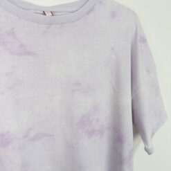 Σετ Γυναικείες Φόρμες Βαμβακερές Tie-Dye Regular Fit, Μωβ