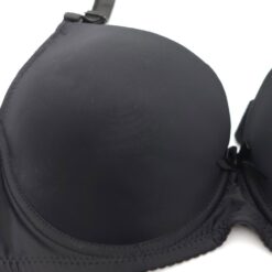 Σουτιέν Push Up με μέτρια Ενίσχυση και Μπανέλα Cup C, Μαύρο