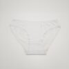 Γυναικείο Βαμβακερό Εσώρουχο Σλιπ με Δαντέλα στο τελείωμα, Λευκό