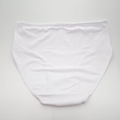 Γυναικείο Βαμβακερό Εσώρουχο Σλιπ Plus Size, Λευκό