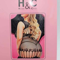 Σέξι Διχτυωτά Εσώρουχα Plus Size, Μαύρο