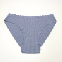 Γυναικείο Εσώρουχο Σλιπ Ριπ Βαμβακερό χωρίς Ραφές, Σιέλ