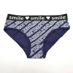 Γυναικείο Βαμβακερό Εσώρουχο Σλιπ smile, Μπλε Μαρέν