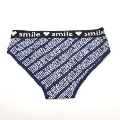 Γυναικείο Βαμβακερό Εσώρουχο Σλιπ smile, Μπλε Μαρέν