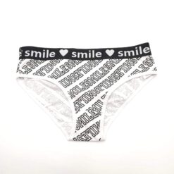 Γυναικείο Βαμβακερό Εσώρουχο Σλιπ smile, Λευκό