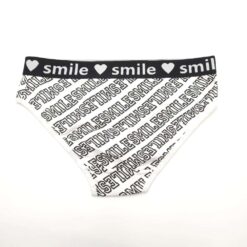 Γυναικείο Βαμβακερό Εσώρουχο Σλιπ smile, Λευκό