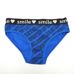 Γυναικείο Βαμβακερό Εσώρουχο Σλιπ smile, Μπλε