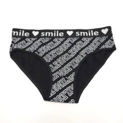 Γυναικείο Βαμβακερό Εσώρουχο Σλιπ smile, Μαύρο