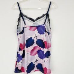 Σετ Γυναικείες Πιτζάμες Babydoll Φλοράλ Τοπάκι και Σορτσάκι Slim Fit, Λευκό Πολύχρωμο