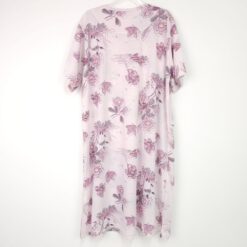 Γυναικείο Νυχτικό Κοντομάνικο Φλοράλ Plus Size, Σάπιο Μήλο
