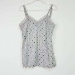 Σετ Γυναικείες Πιτζάμες Πουά Babydoll Τοπάκι και Σορτσάκι Slim Fit, Γκρι